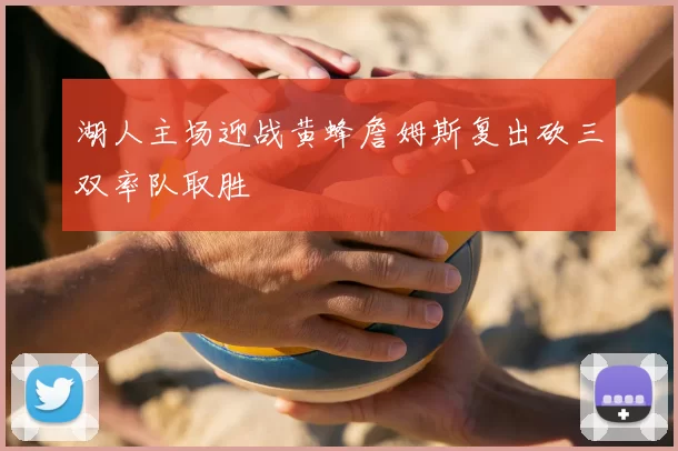 湖人主场迎战黄蜂詹姆斯复出砍三双率队取胜